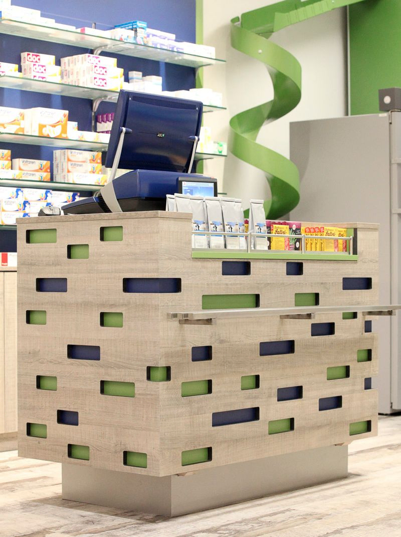Blick in die Löwen Apotheke in Oschatz